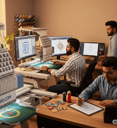 Embroidery digitizing workstation